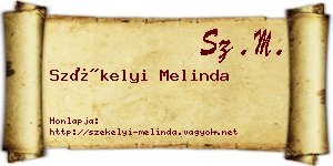 Székelyi Melinda névjegykártya